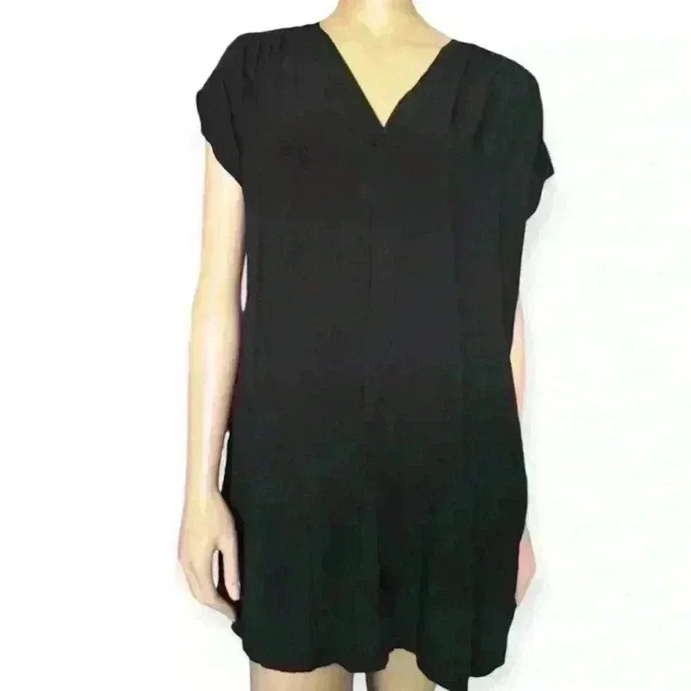 GAP Women's black Mini Dress Casual short sleeves Size M